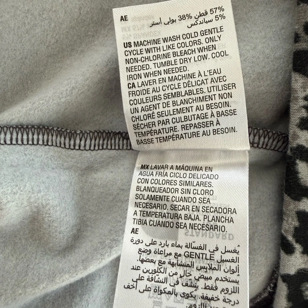 Ideology Animal Print Full Zip Fleece Hoodie Jacket NWT Size S - Picture 8 of 8